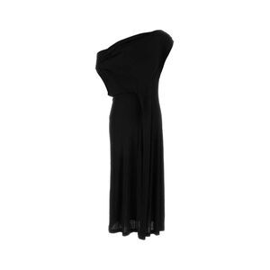 Co Women Black Jersey One-Shoulder Dress